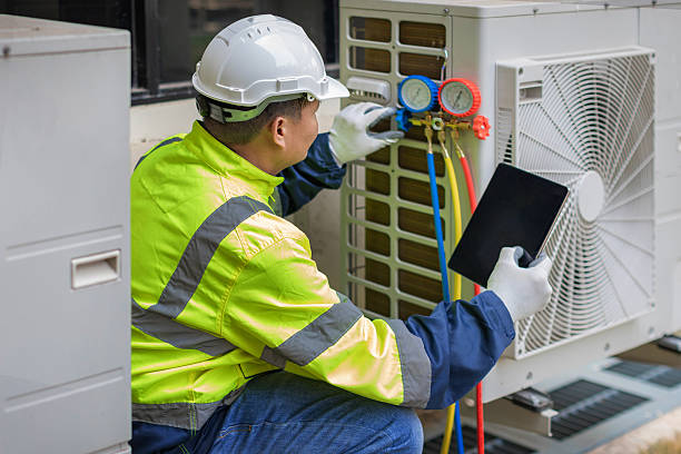 Professional Hvac technician working in Medford, NJ